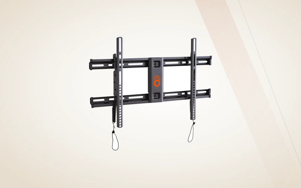 Low-profile fixed TV wall mount hardware