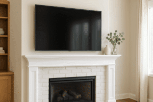 Read more about the article The Best Way to Mount a TV Above Your Fireplace: A Step-by-Step Guide